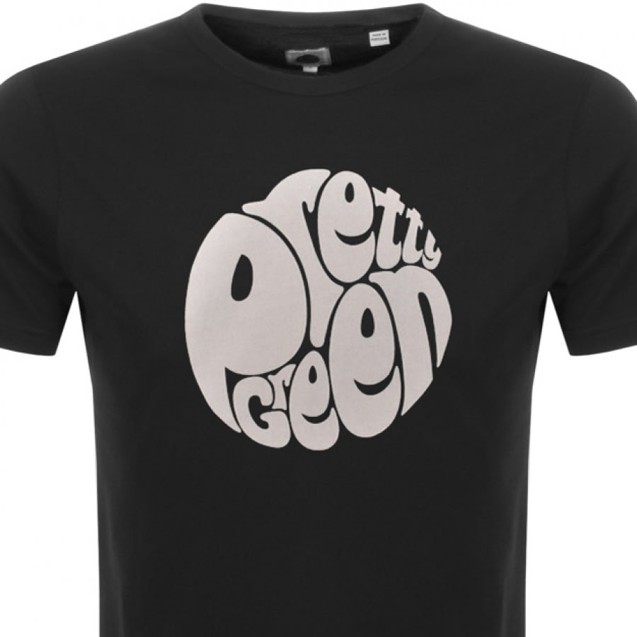 Alternative Image for ProductPretty Green Gillespie Logo T Shirt Black2